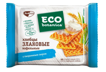 Конфета Вафли  Neo-Botanica NO SUGAR ADDED вафельные хлебцы злаковые с творожным сыром 75 гр