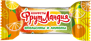 Конфета Фрутландия со вкусом апельсина и лимона
